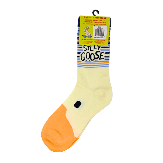 I Am A Silly Goose | Women's Funny Cotton Crew Socks