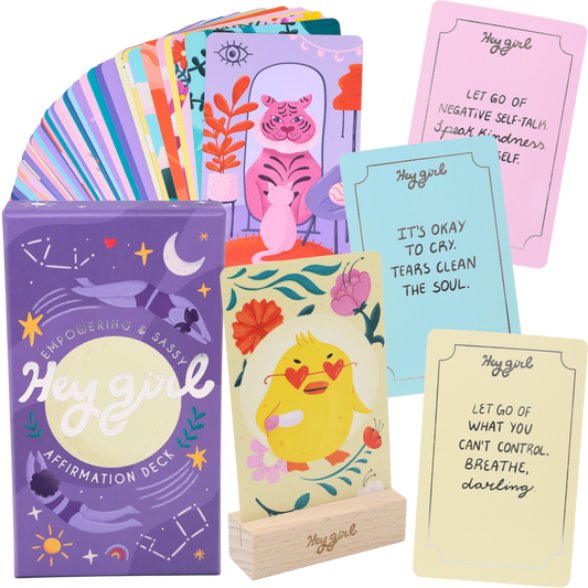 Hey Girl: Empowering & Sassy Affirmation Deck