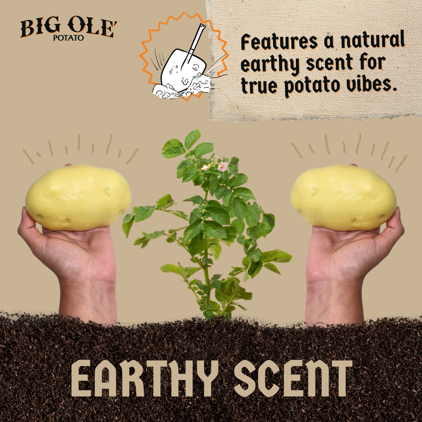 Big Ole Potato - Potato Shaped Gag Gift Bar Soap