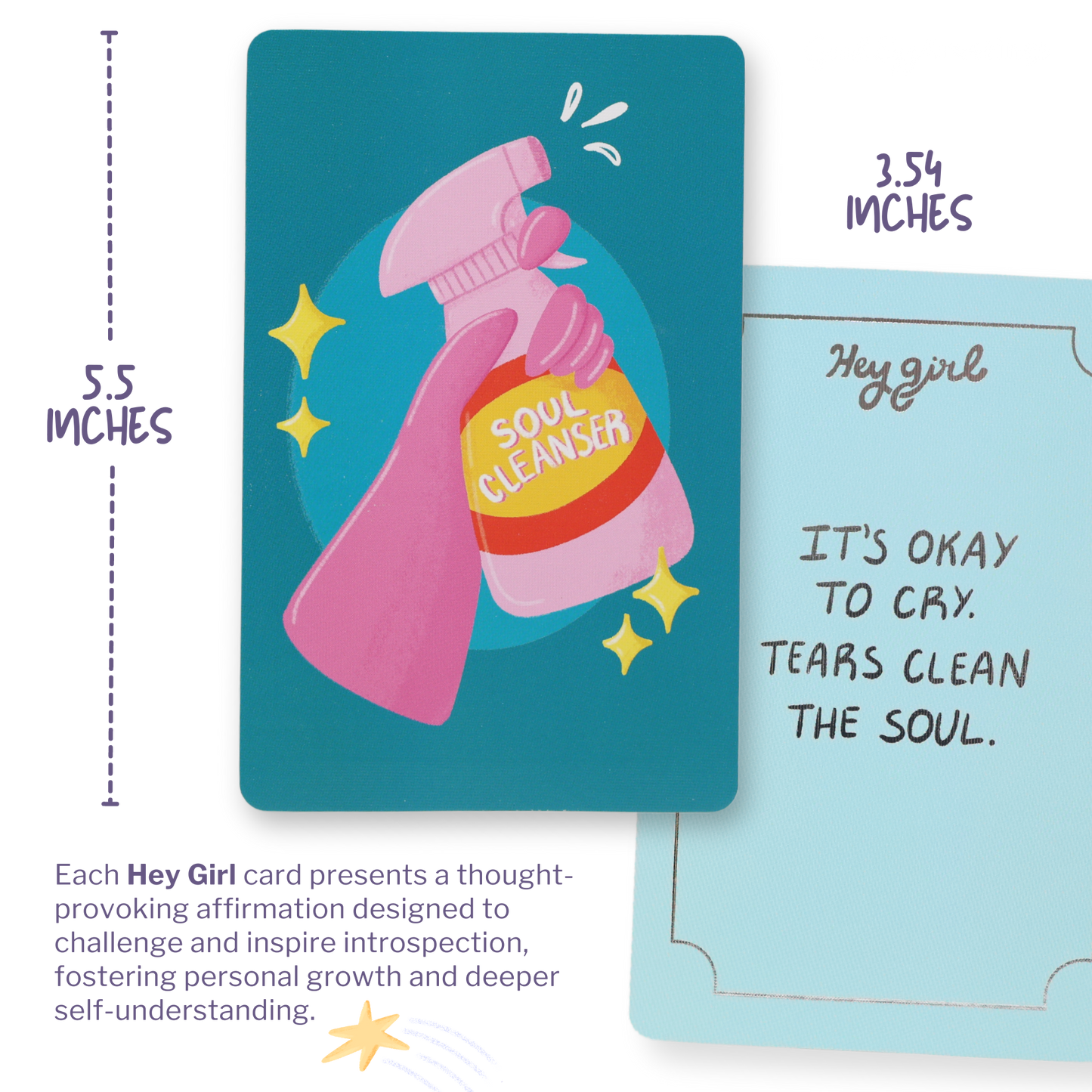 Hey Girl: Empowering & Sassy Affirmation Deck