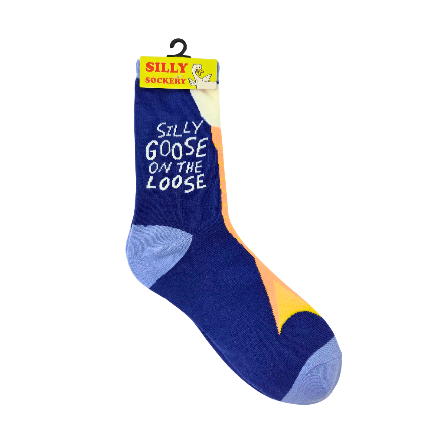 Silly Goose On The Loose | Women's Funny Cotton Crew Socks