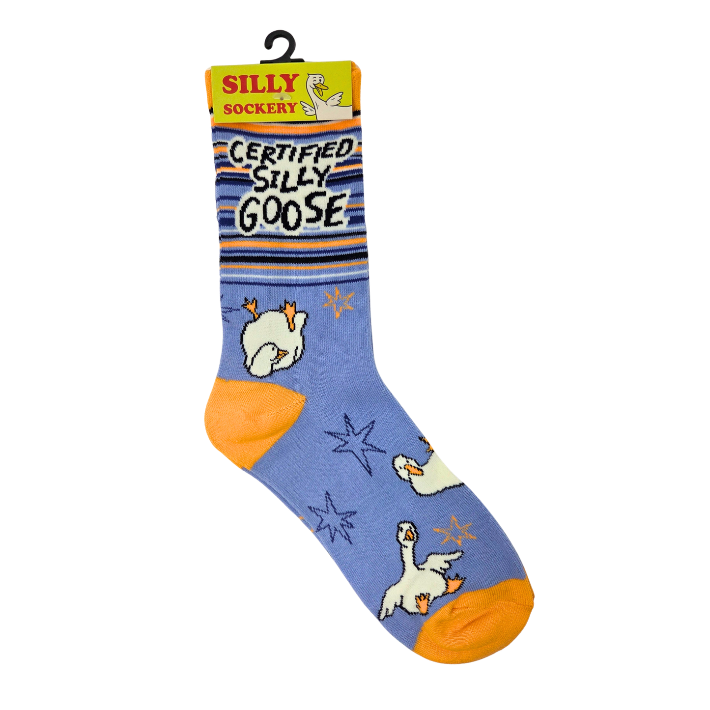 Certified Silly Goose Women's Funny Cotton Crew Socks