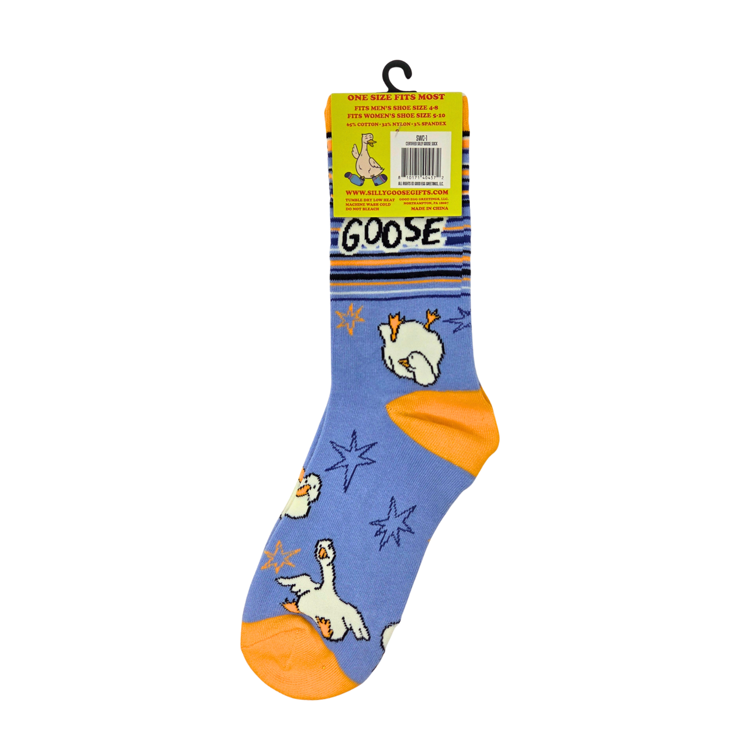 Certified Silly Goose Women's Funny Cotton Crew Socks