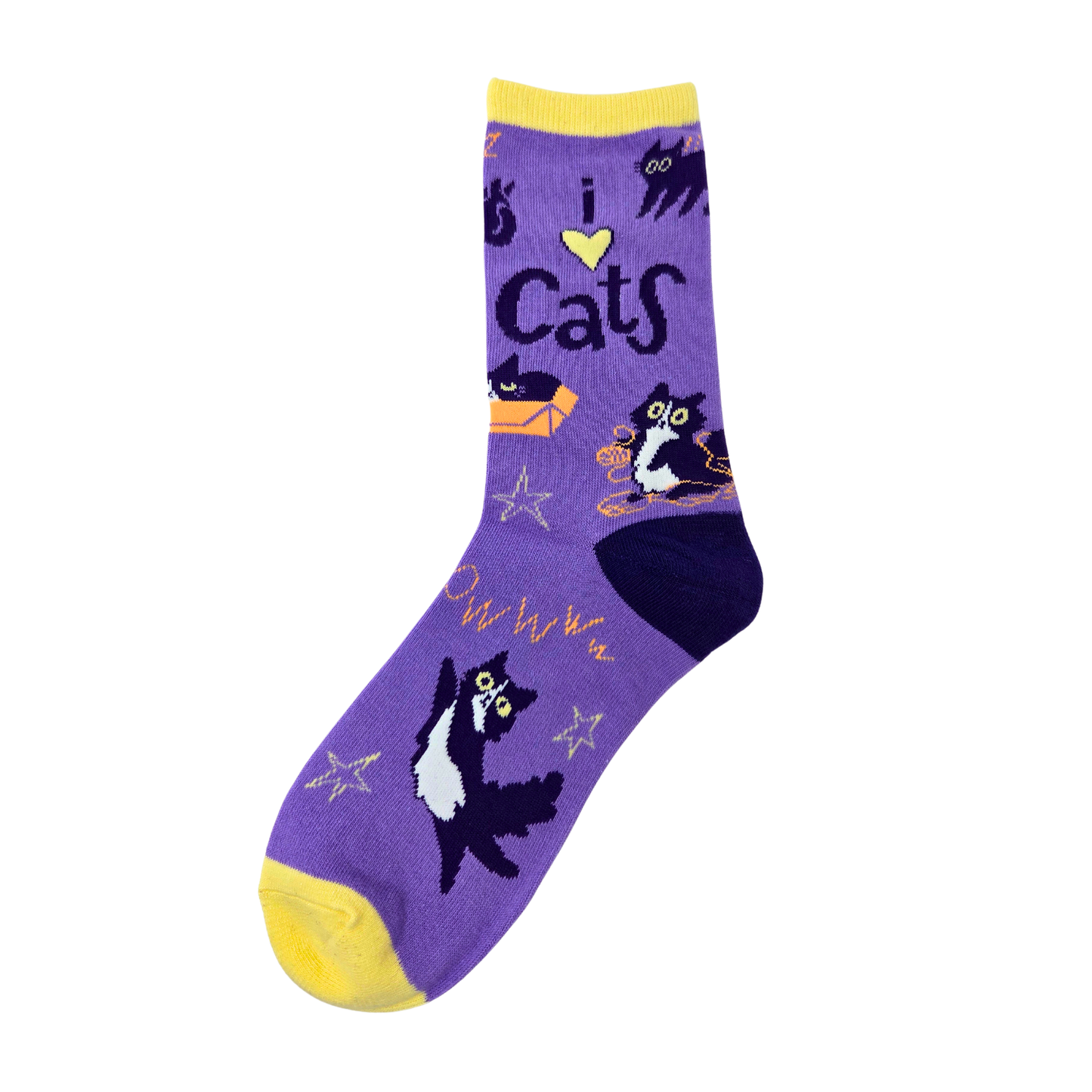 I Love Cats Socks - Silly Sockery