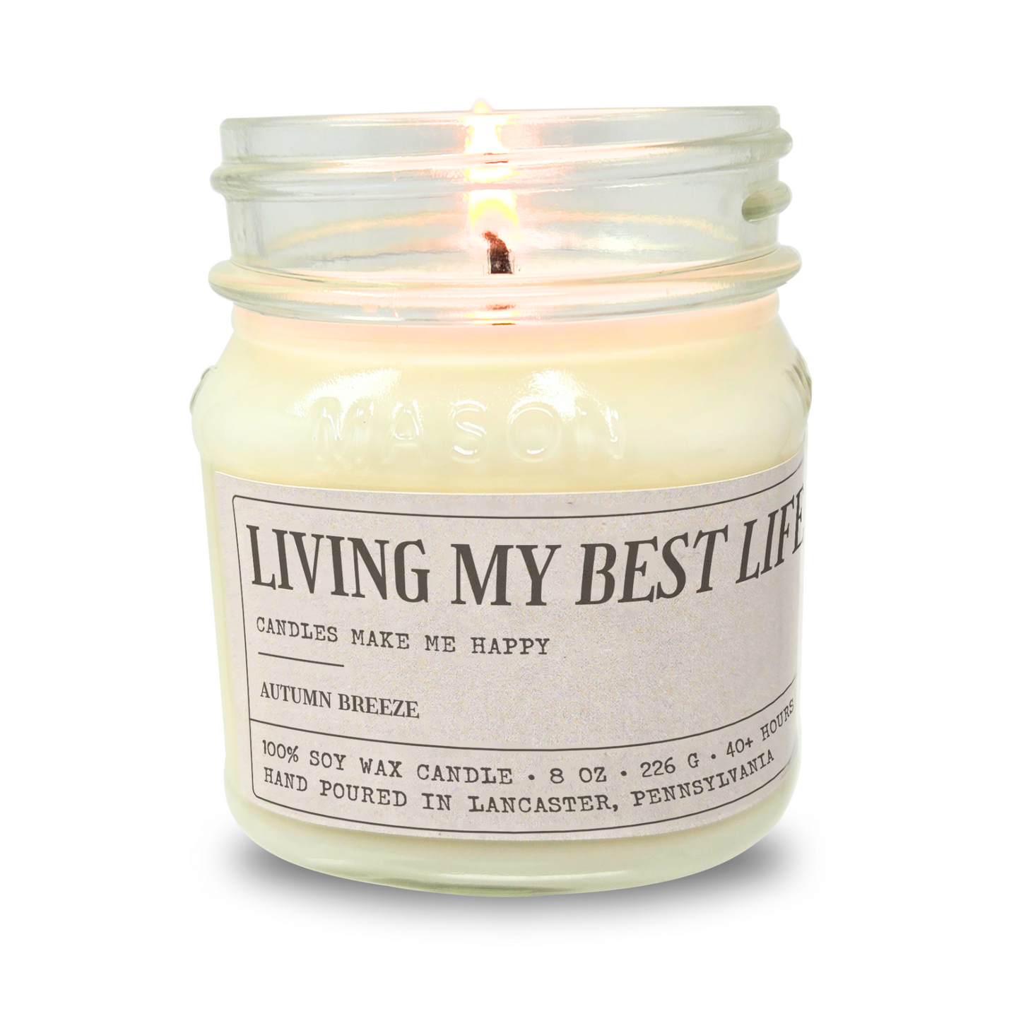 Living My Best Life - Funny Candle 8oz Soy Wax