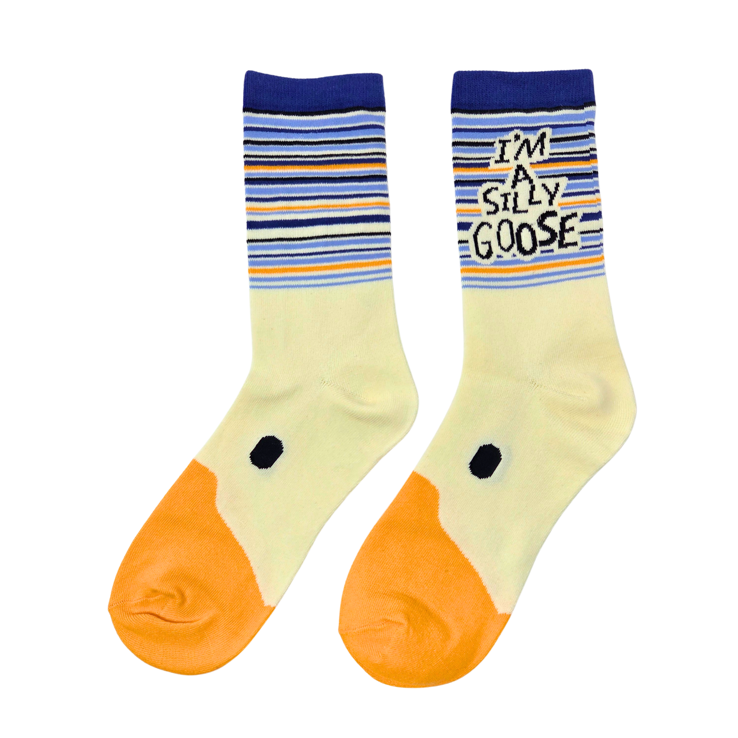 I Am A Silly Goose | Women's Funny Cotton Crew Socks