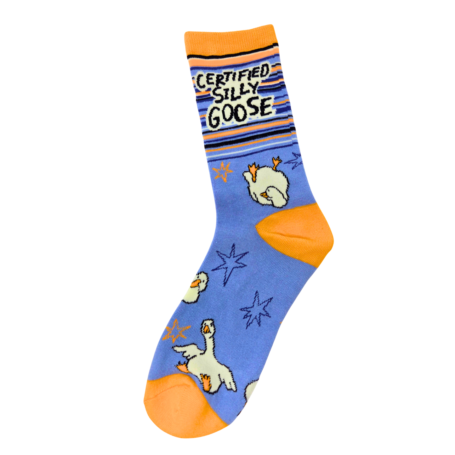 Certified Silly Goose Women's Funny Cotton Crew Socks