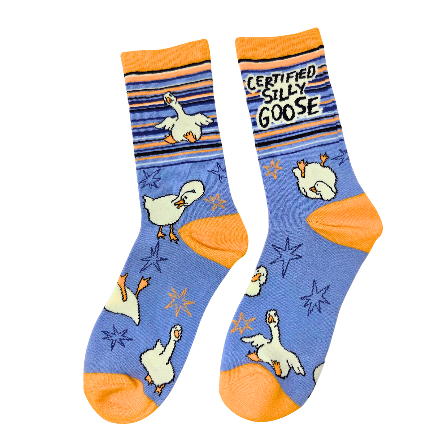 Certified Silly Goose Women's Funny Cotton Crew Socks