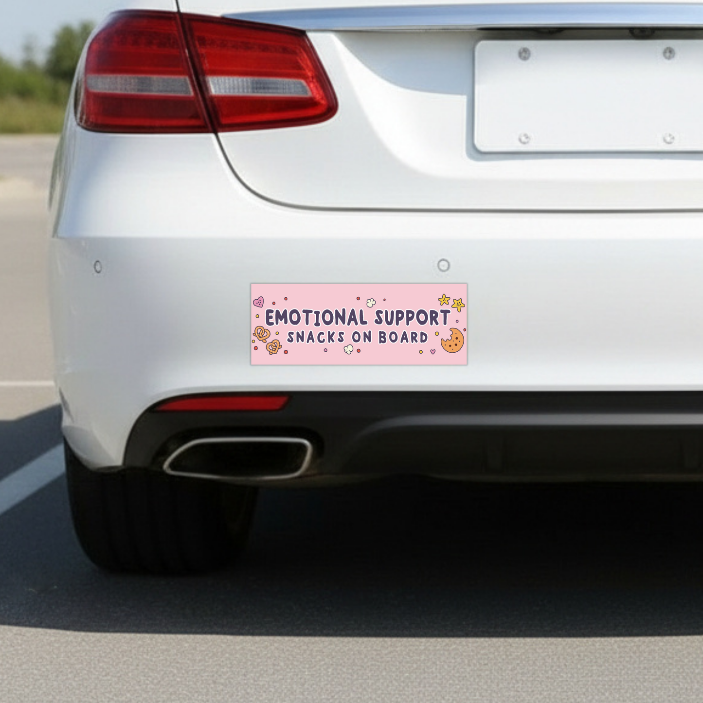 Snack On Board | Funny Car Magnet