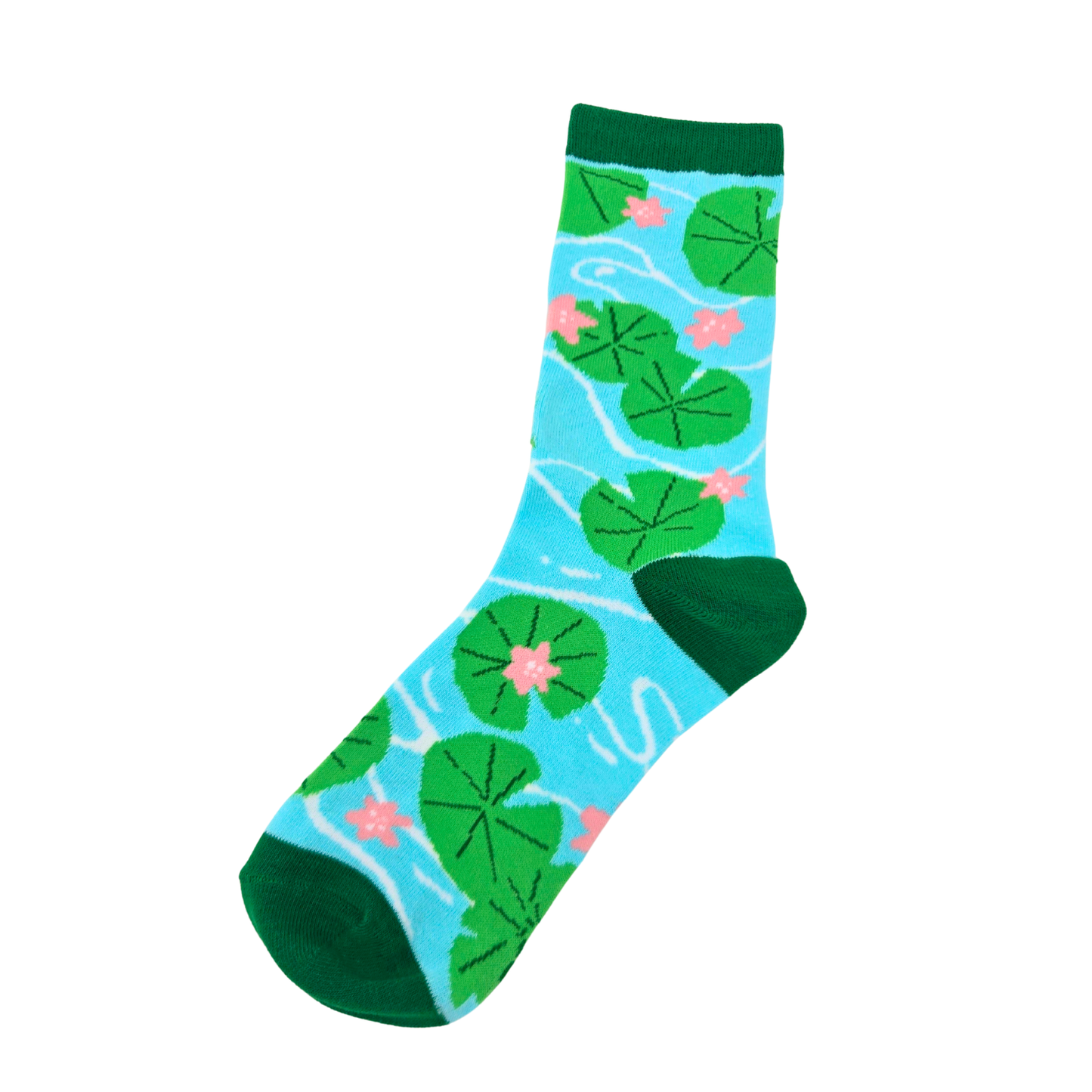 My Body Hurts Frog On Lilly Pad Socks - Silly Sockery